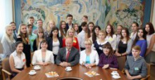 Зустріч студентів першого курсу з адміністрацією університету